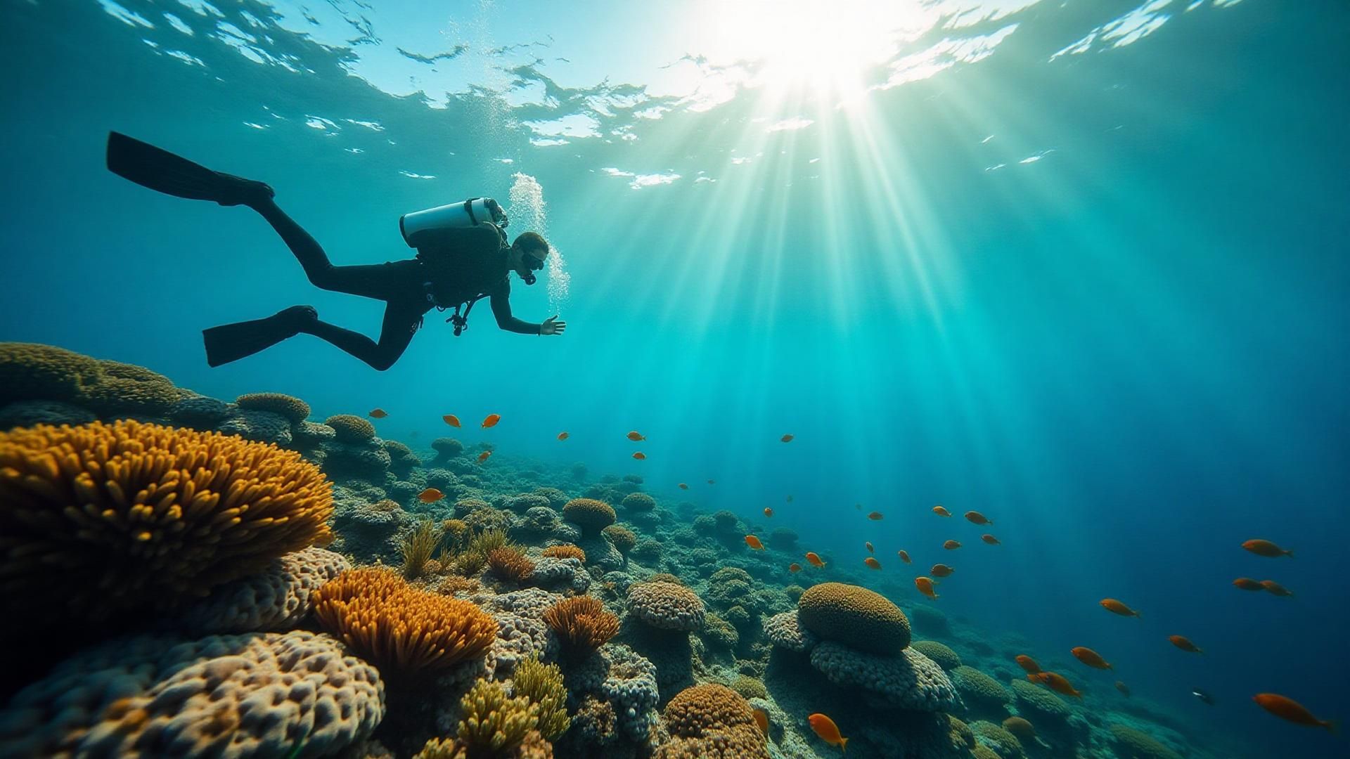 Scuba diving background